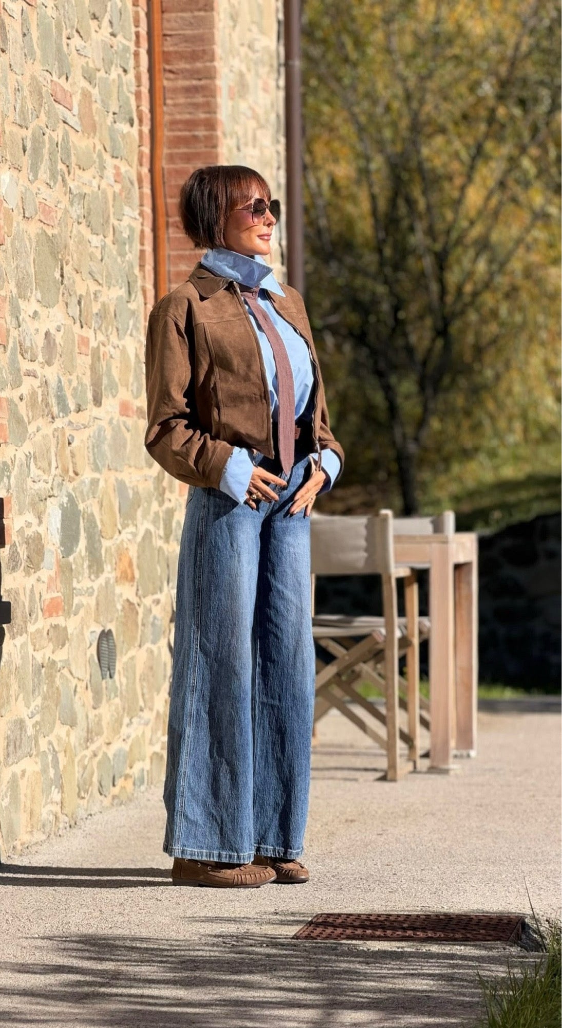 Jacket Leah daim look