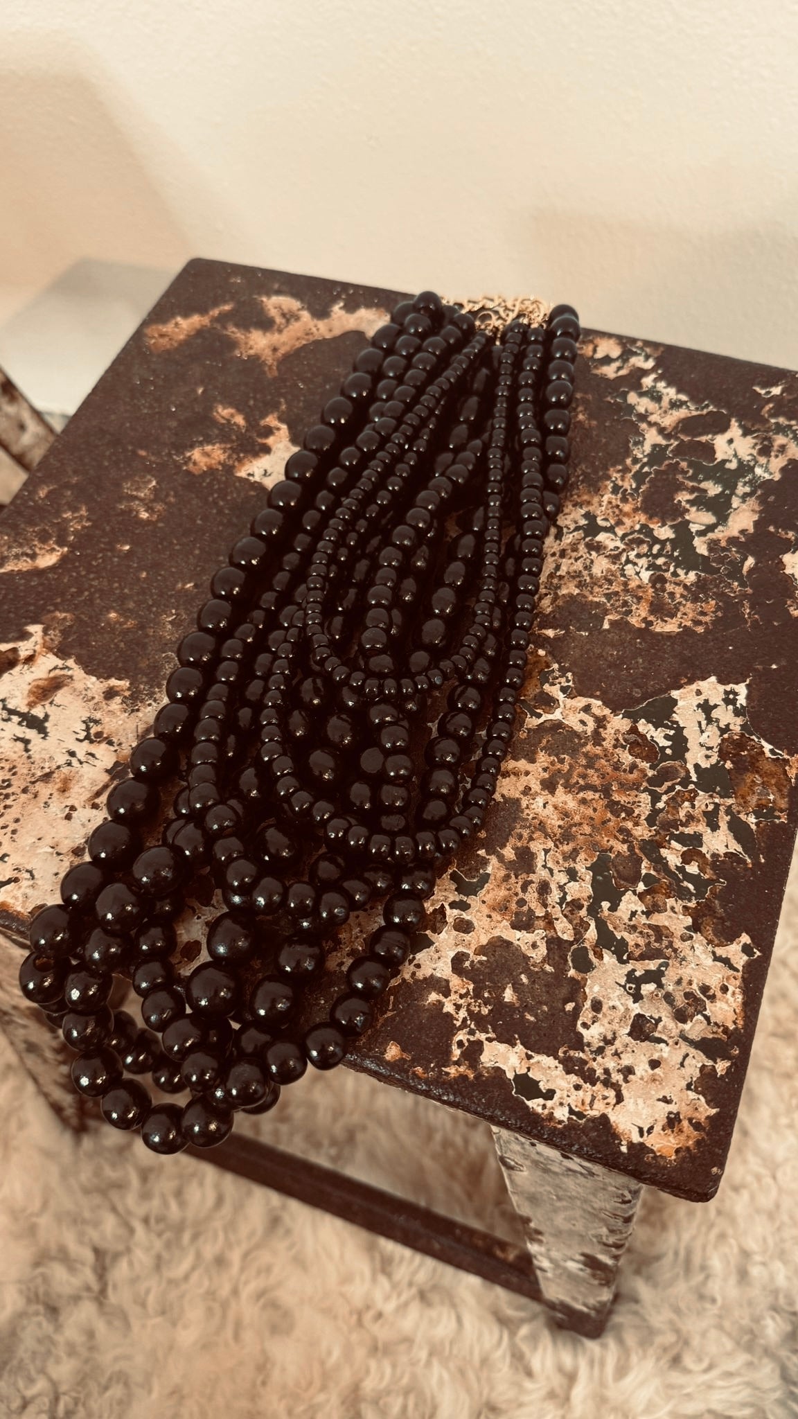 Chaîne maxi bois noir