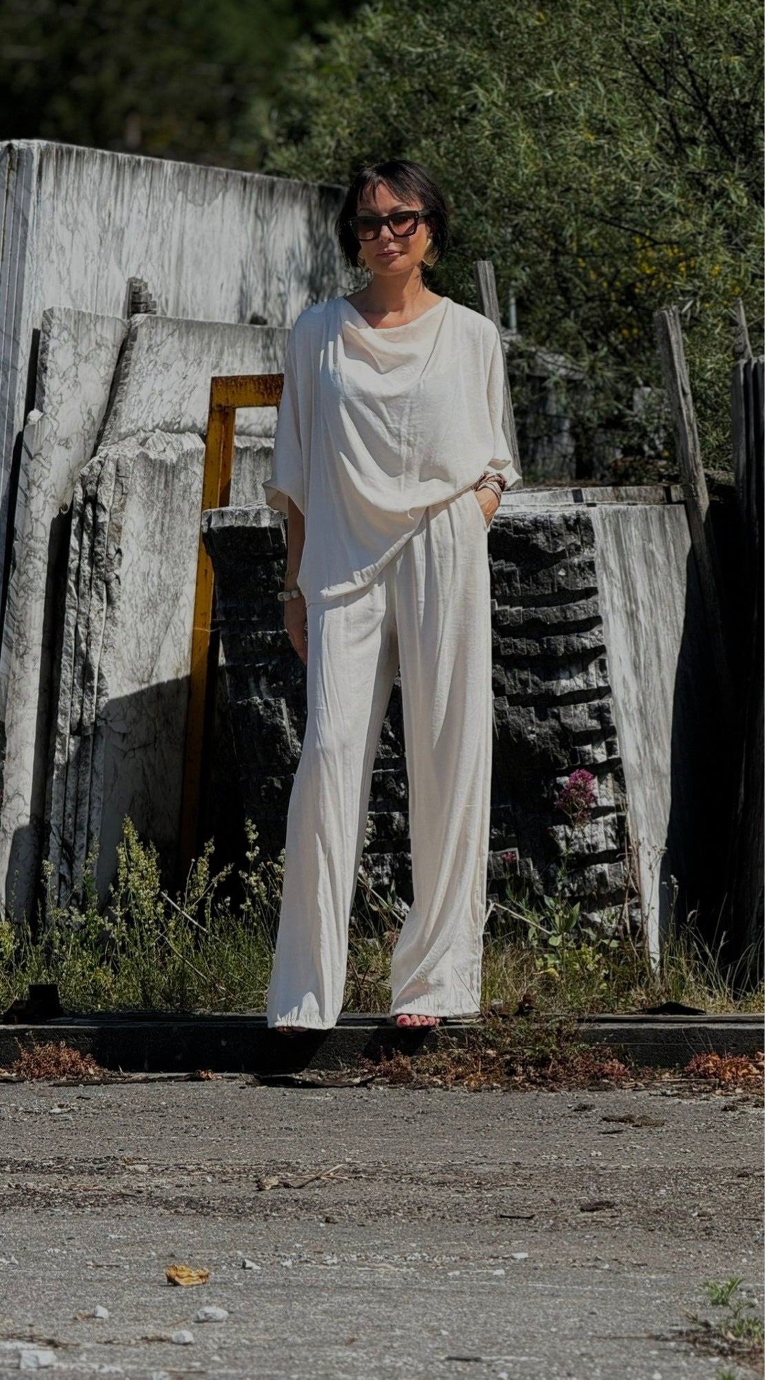 Blouse Delphi satine cream