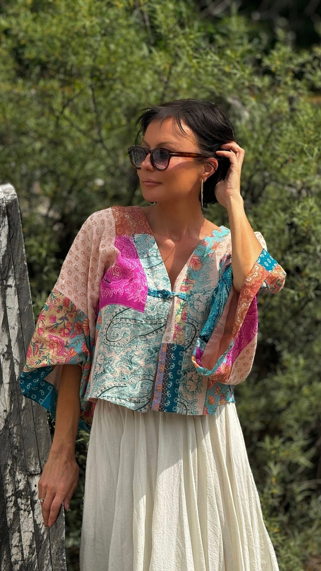 Kimono Amauri azur
