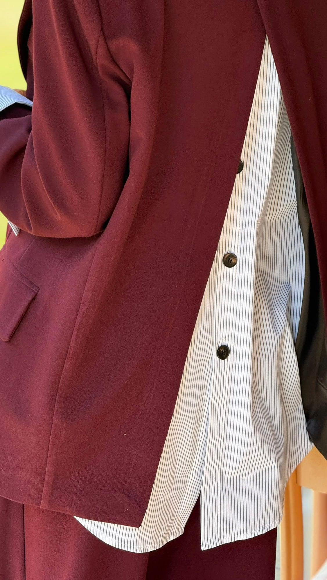 Blazer Evita burgundy matte