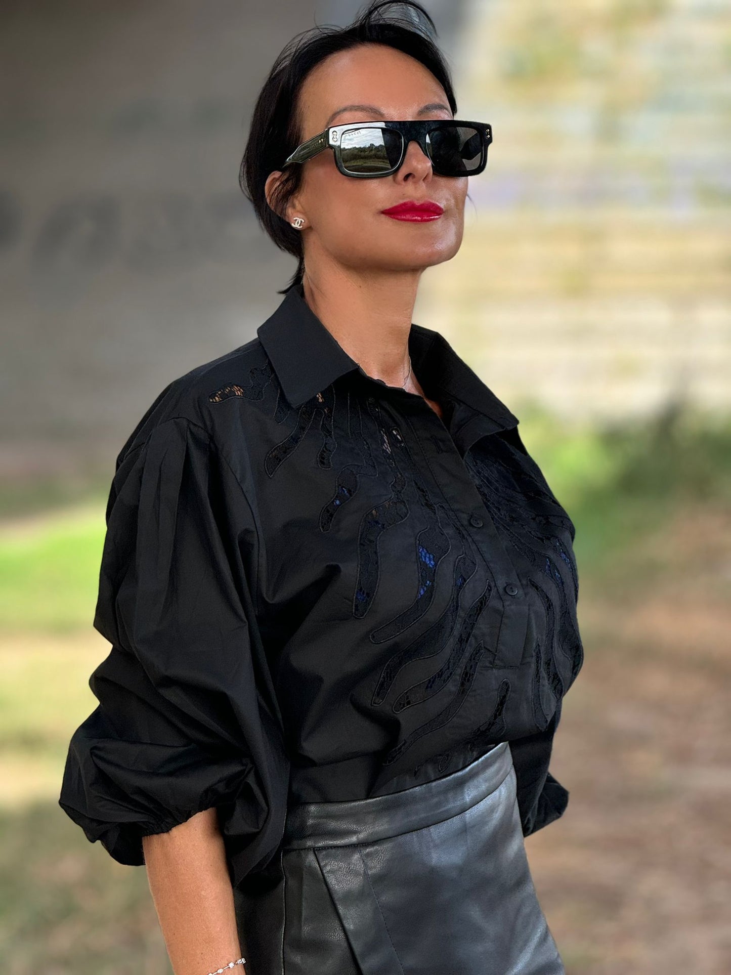 Blouse Lilith lace black