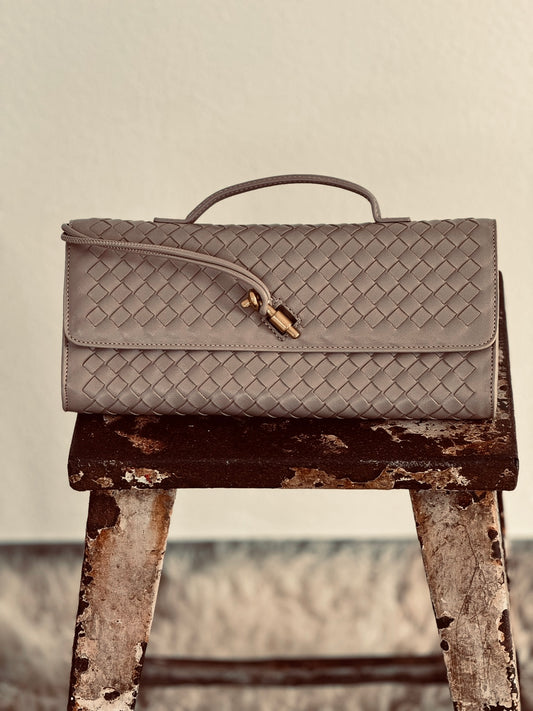 Bag clutch Odette grege