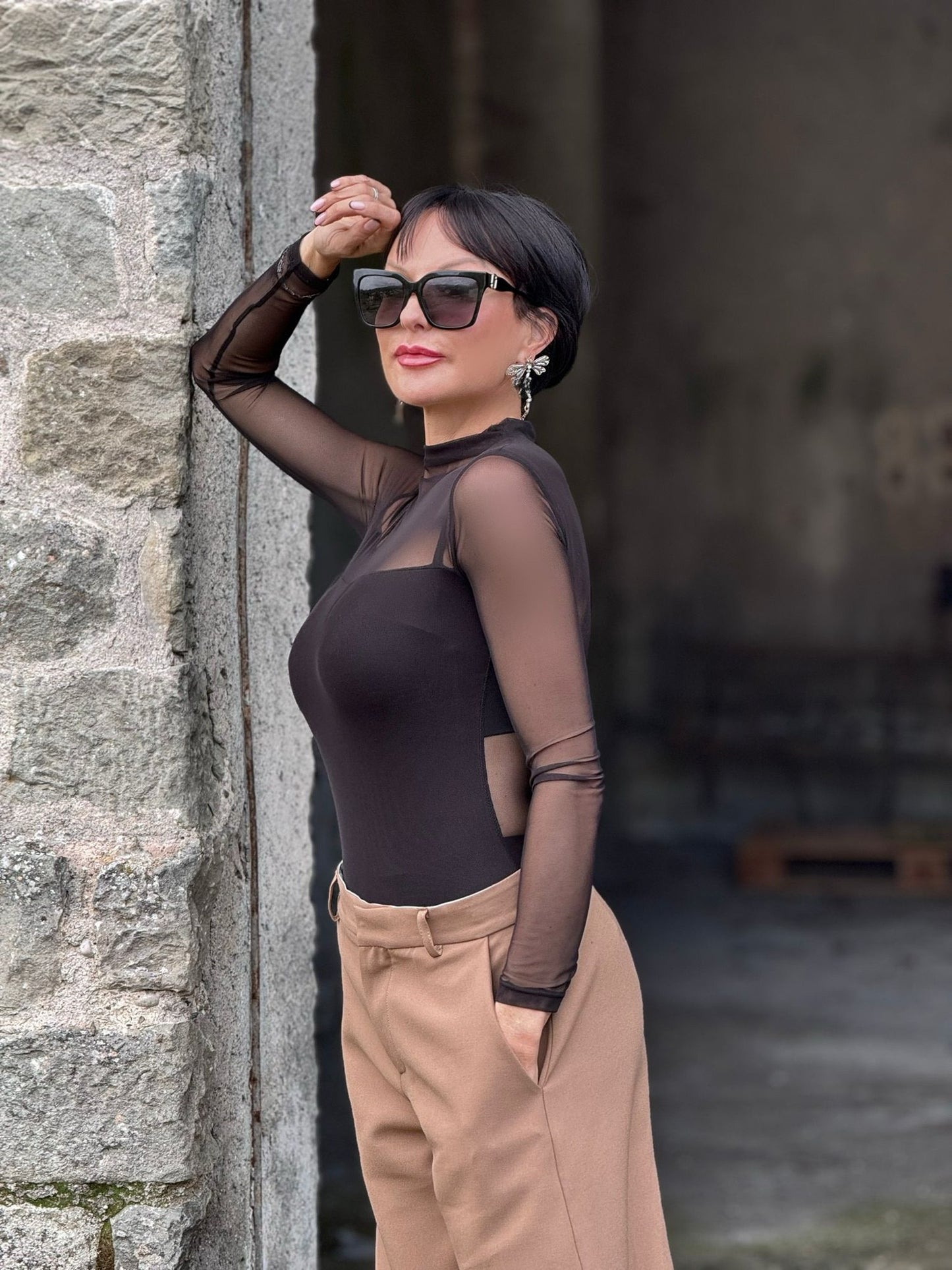 Body Rachel transp. black