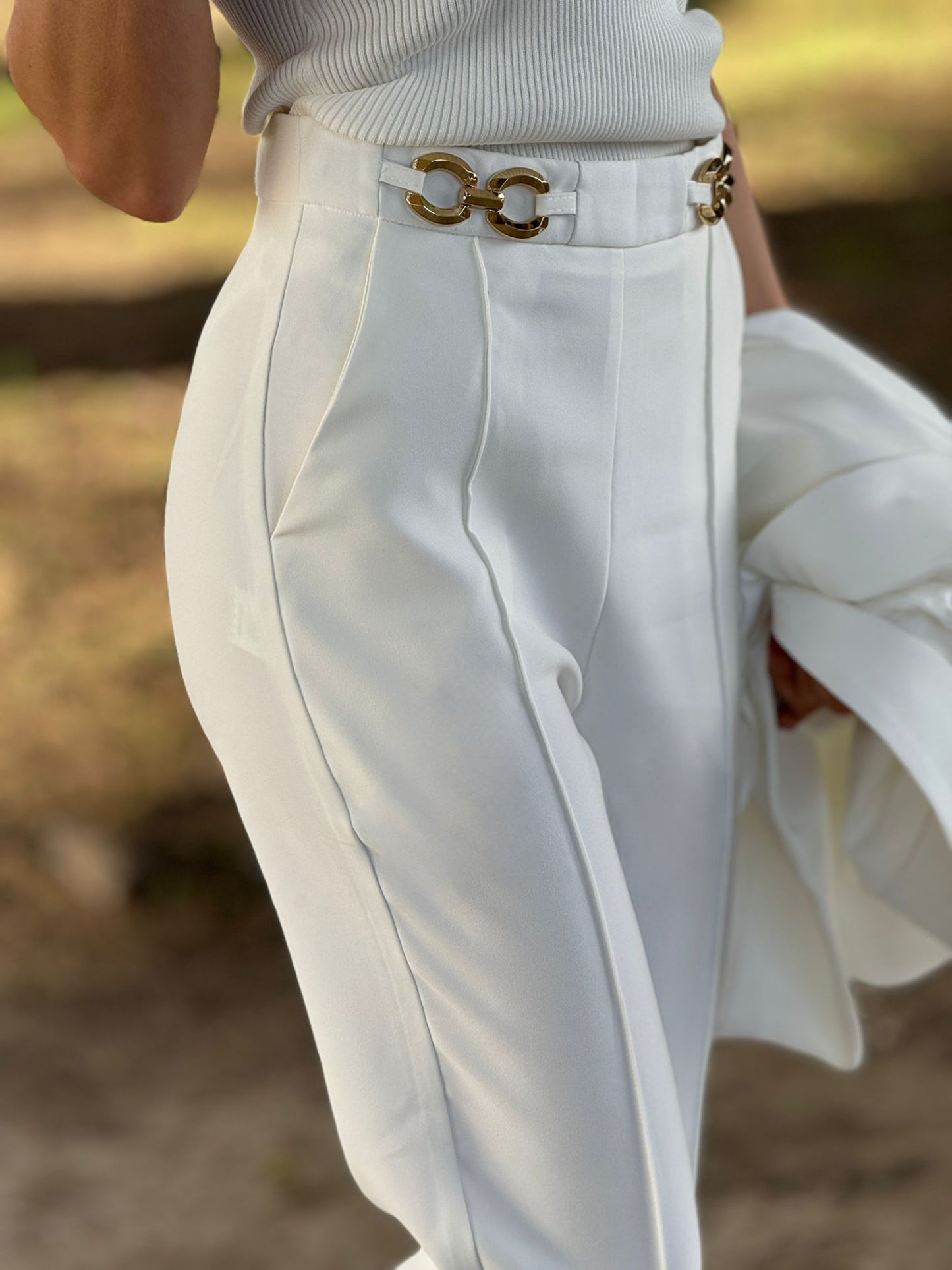 Pantalon Frances blanc