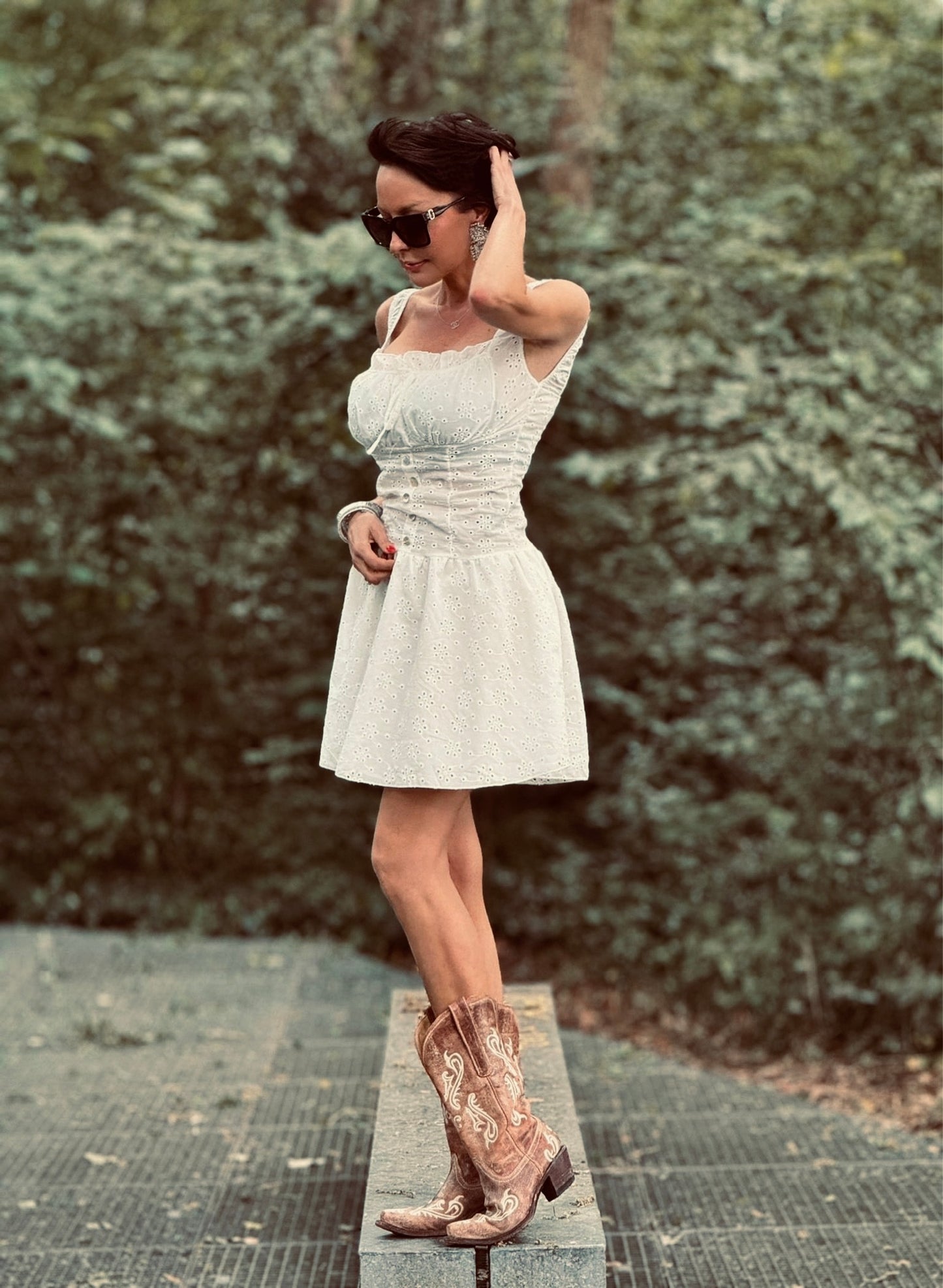 Robe Fiona broderie blanche