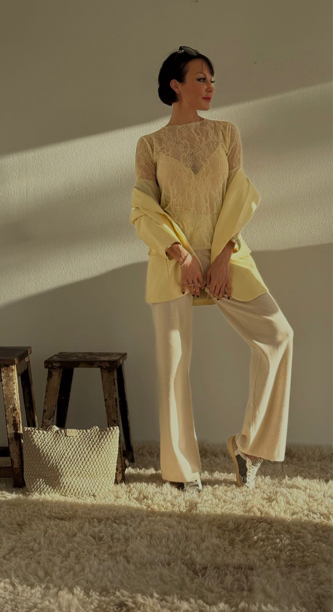 Top Blossom lace yellow