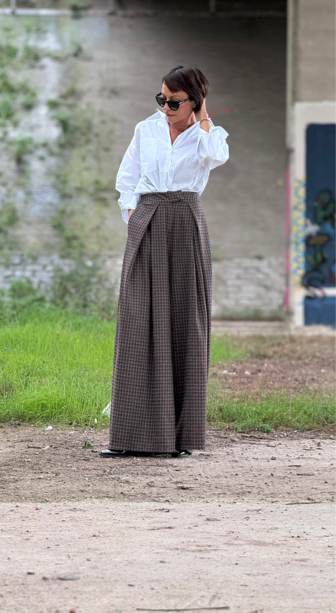 Pants Isola tartan choco