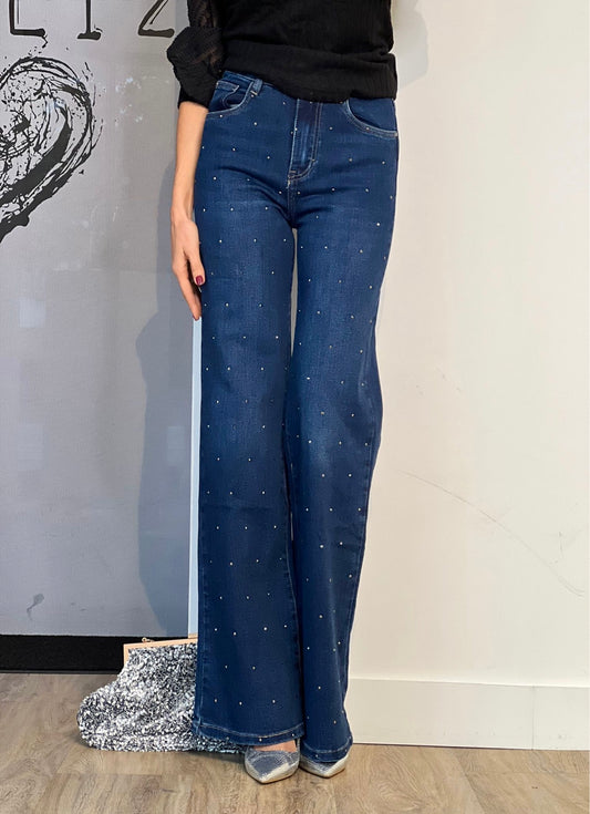 Jean Styliz strass bleu