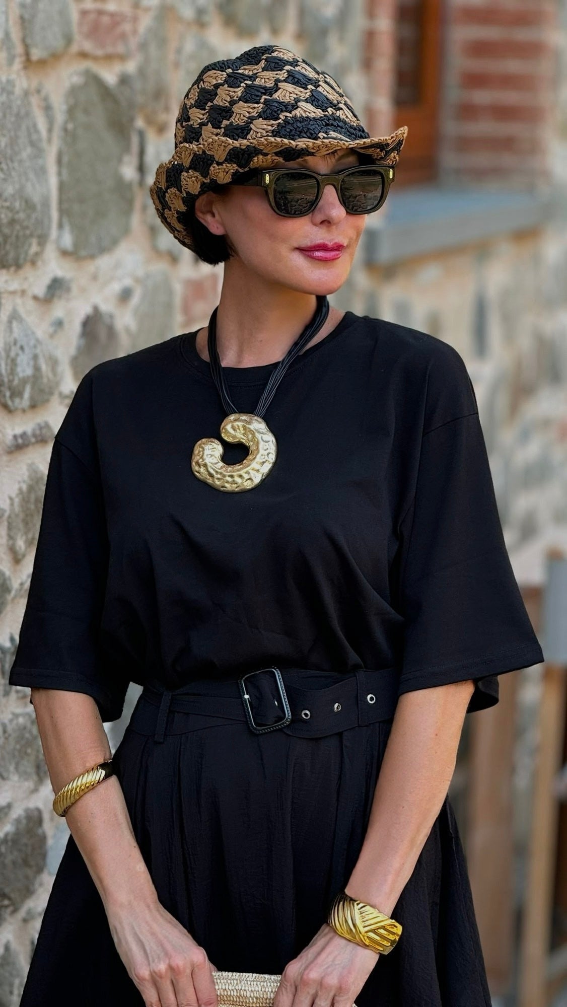 Tee Margritte uni black