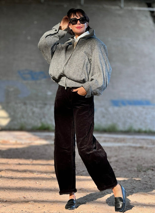 Pants Raven corduroy black