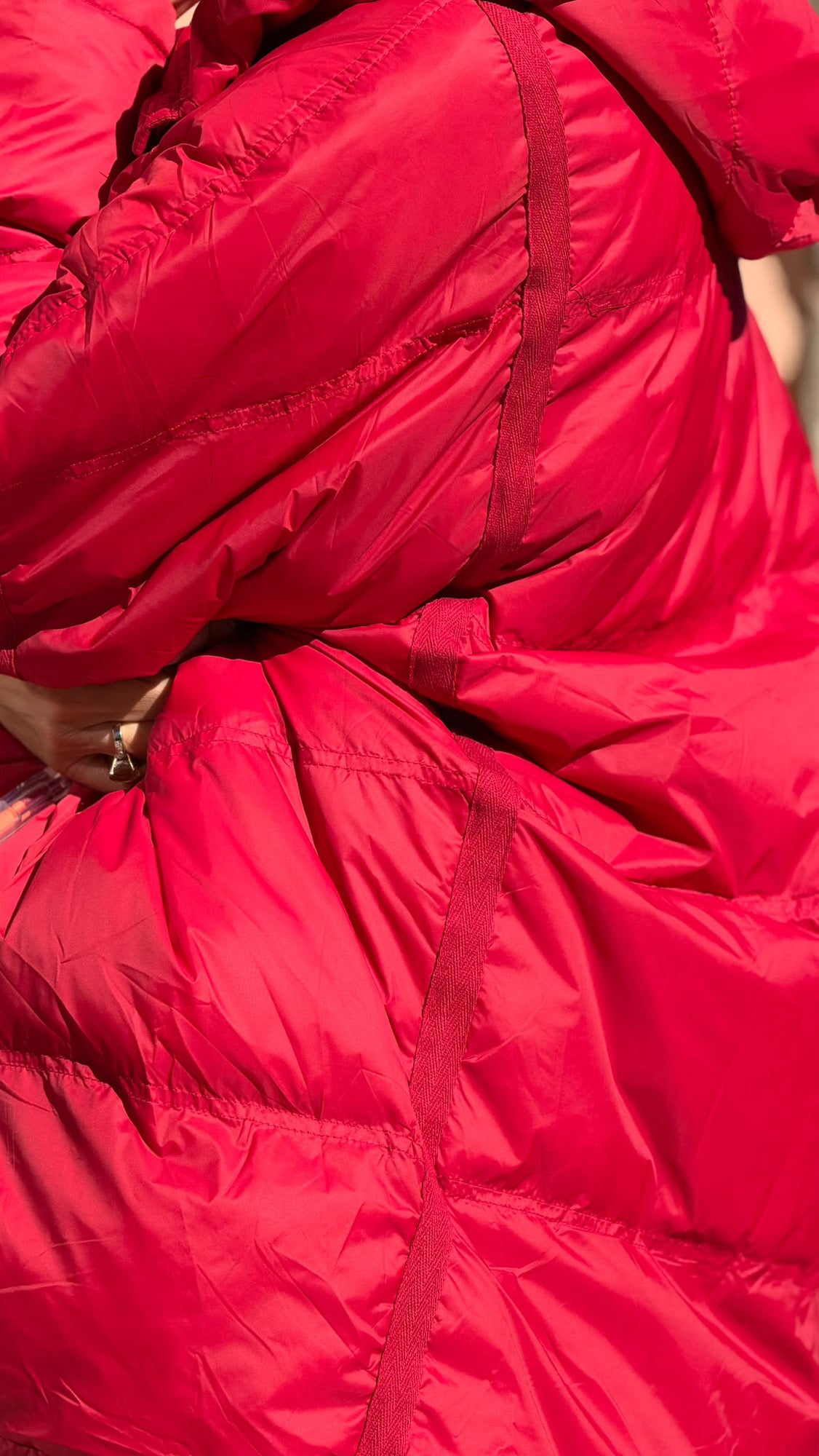 Coat duck red