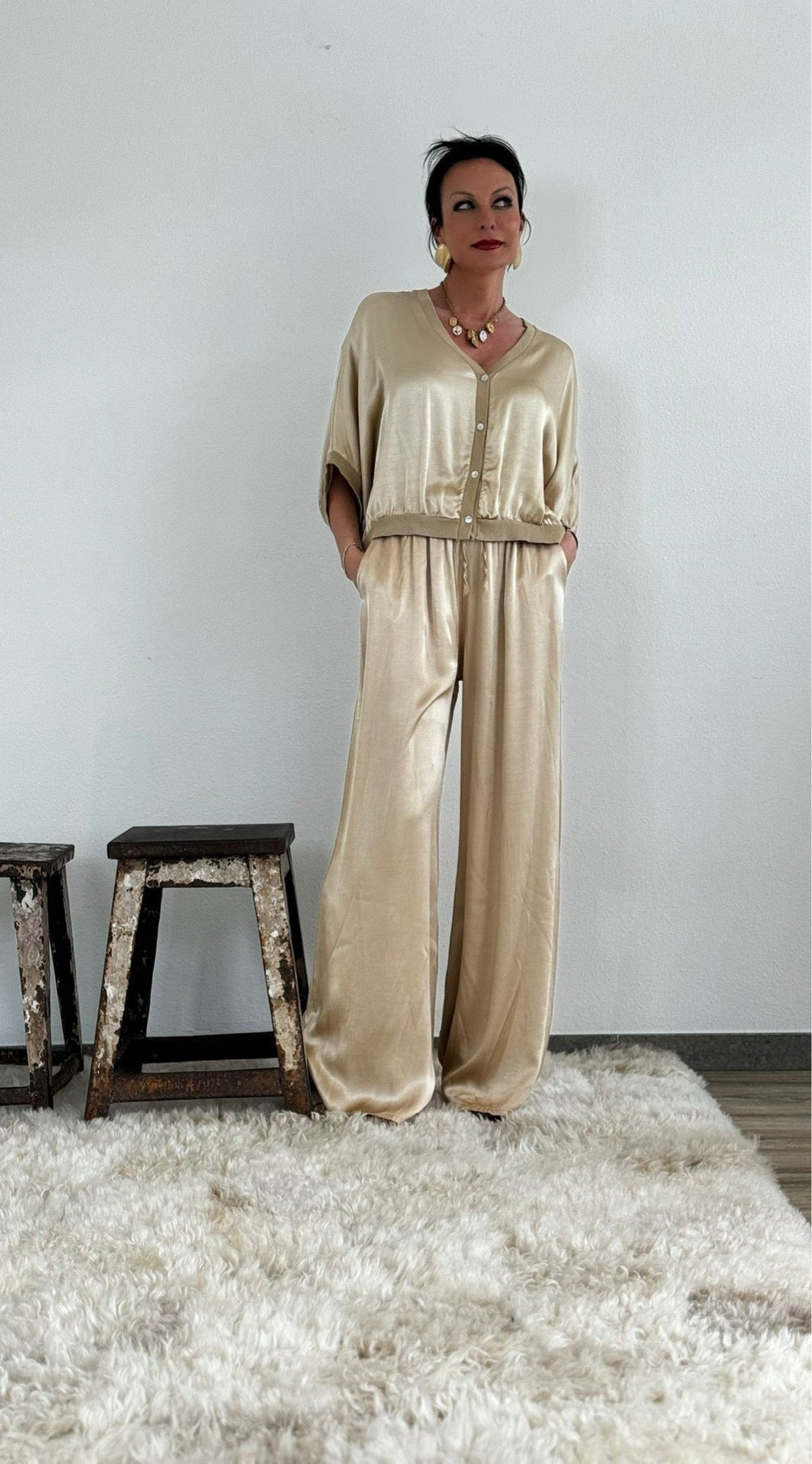 Liona gold blouse