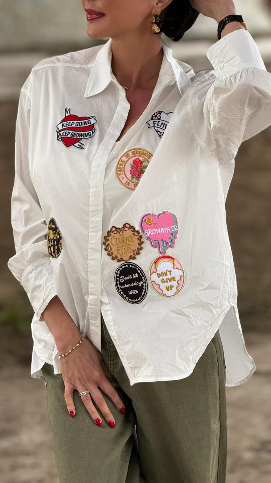 Blouse Leyla patched