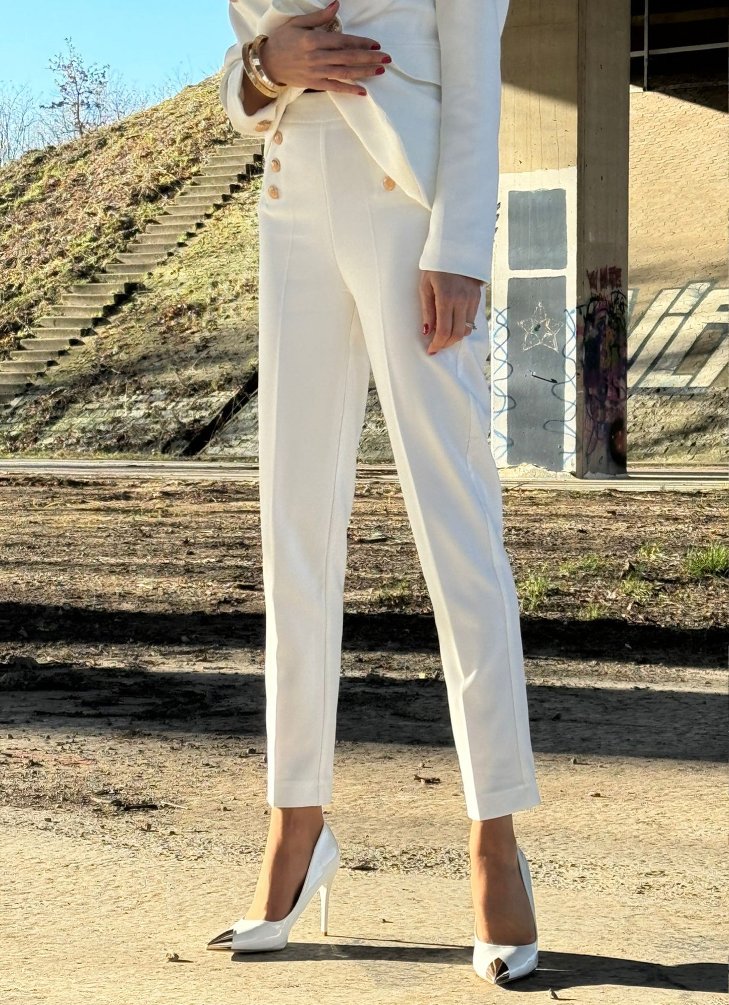 Pantalon Clodette blanc