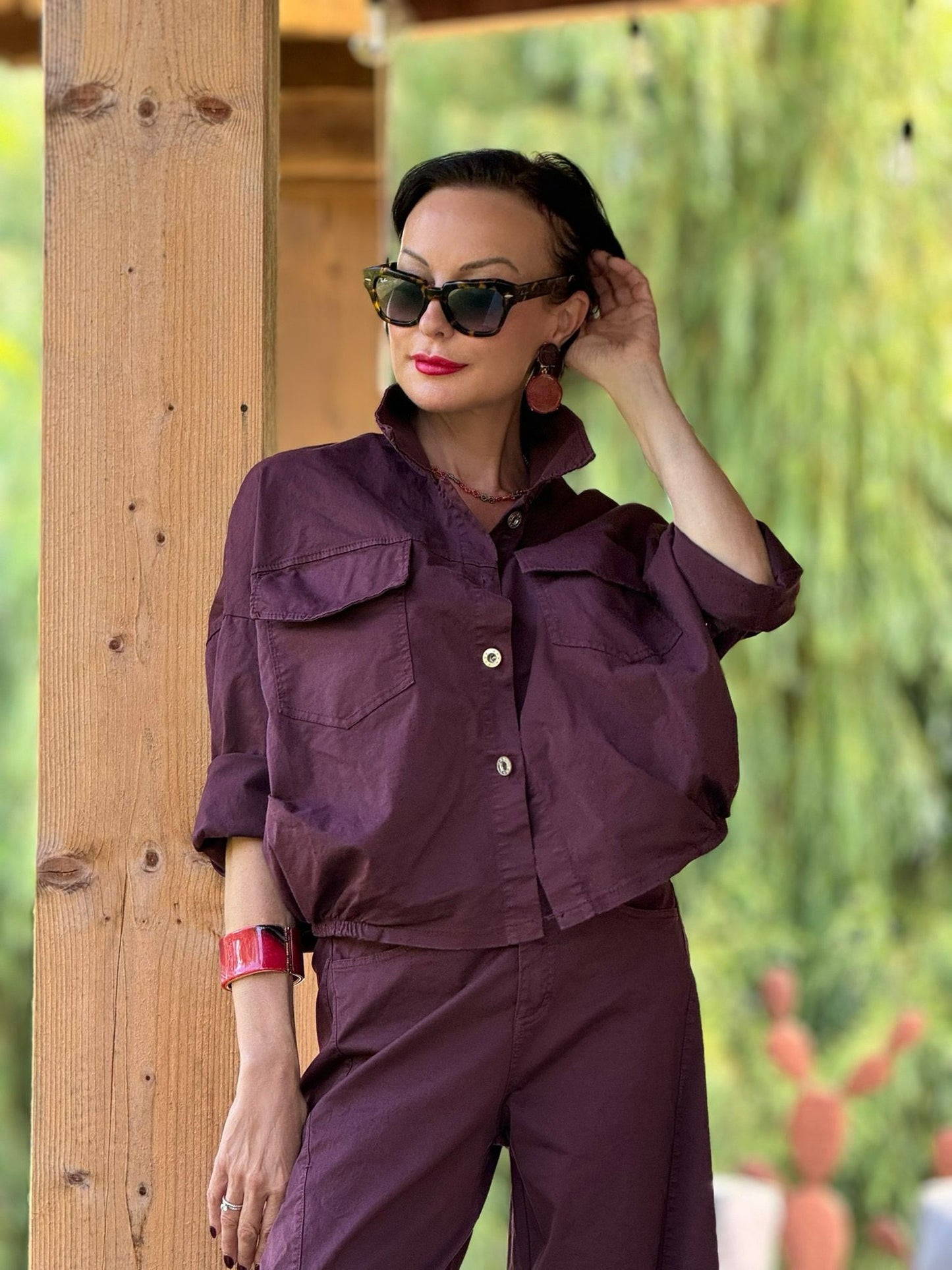 Jacket Forest burgundy