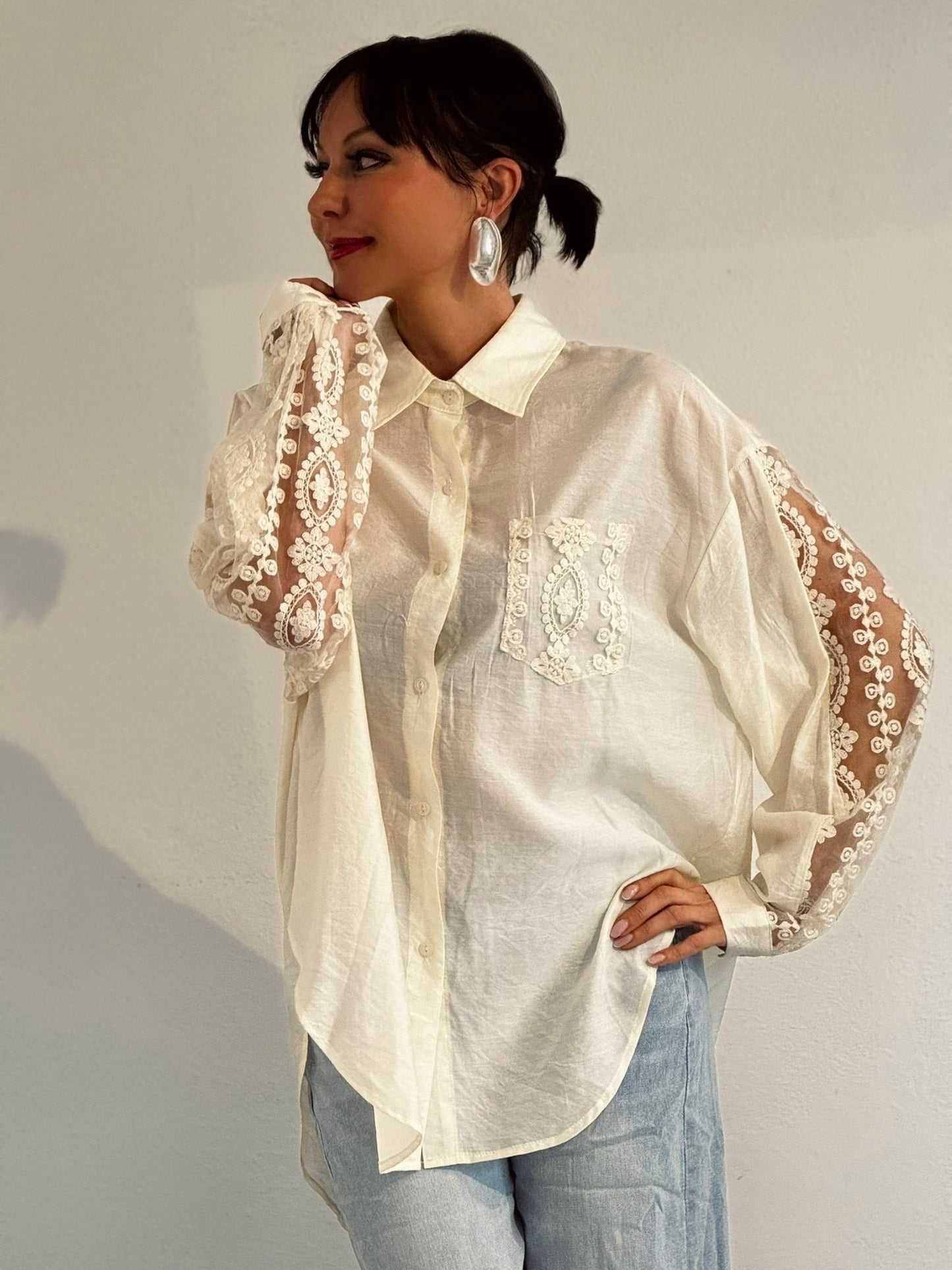 Blouse Suzy lace back