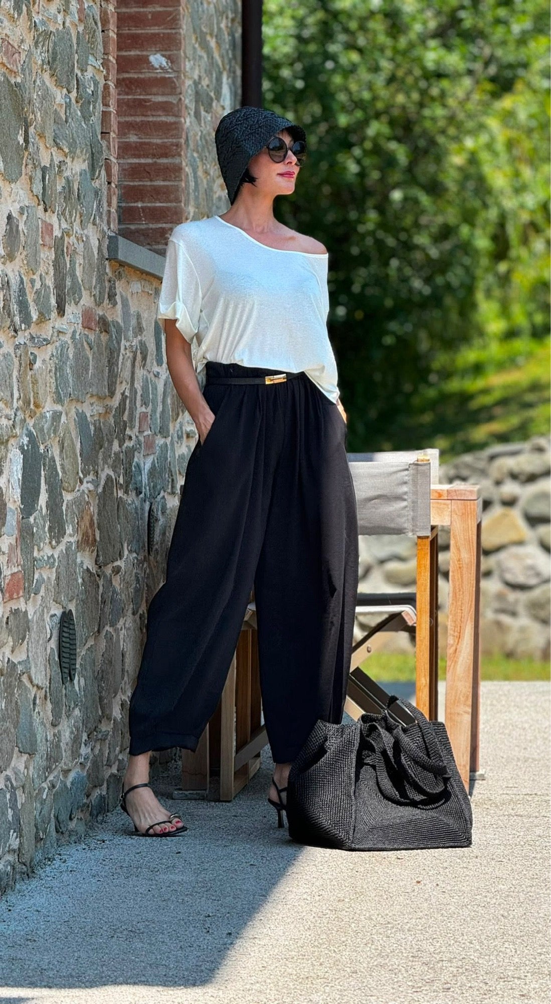 Tee Anna linen white