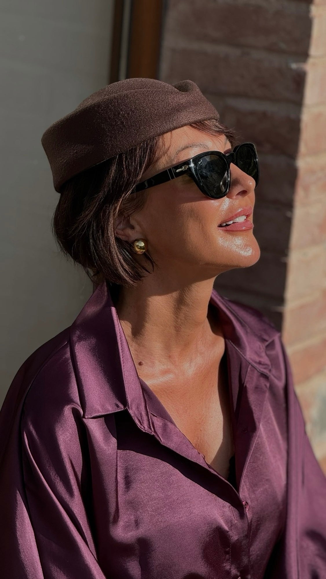 Blouse Vero aubergine