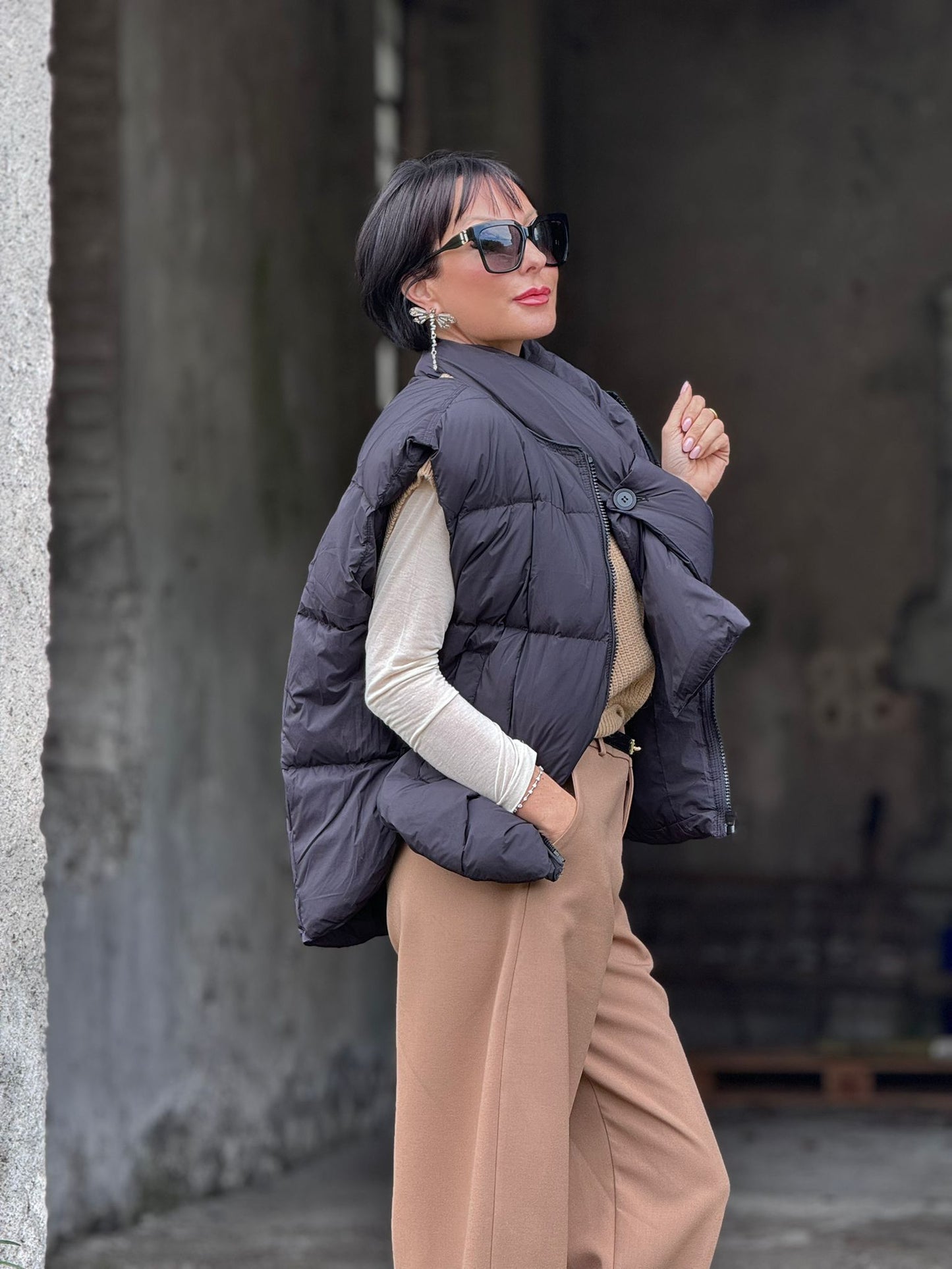 Puffer + scarf Rachel