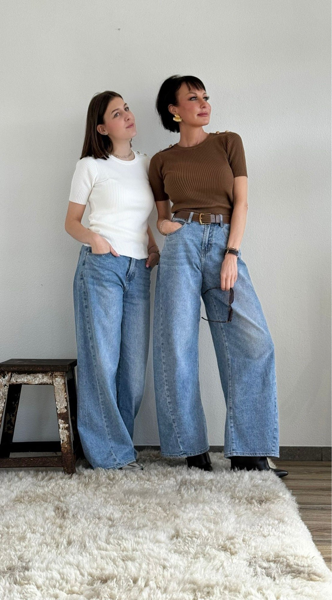Pull tricot buttons
