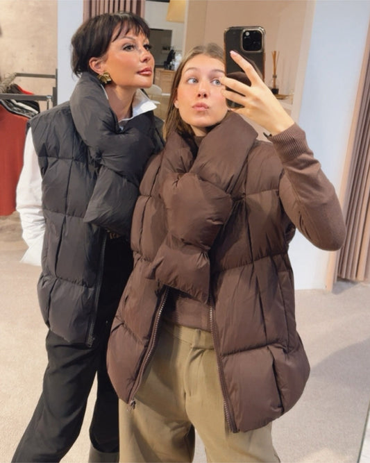 Puffer + scarf Rachel