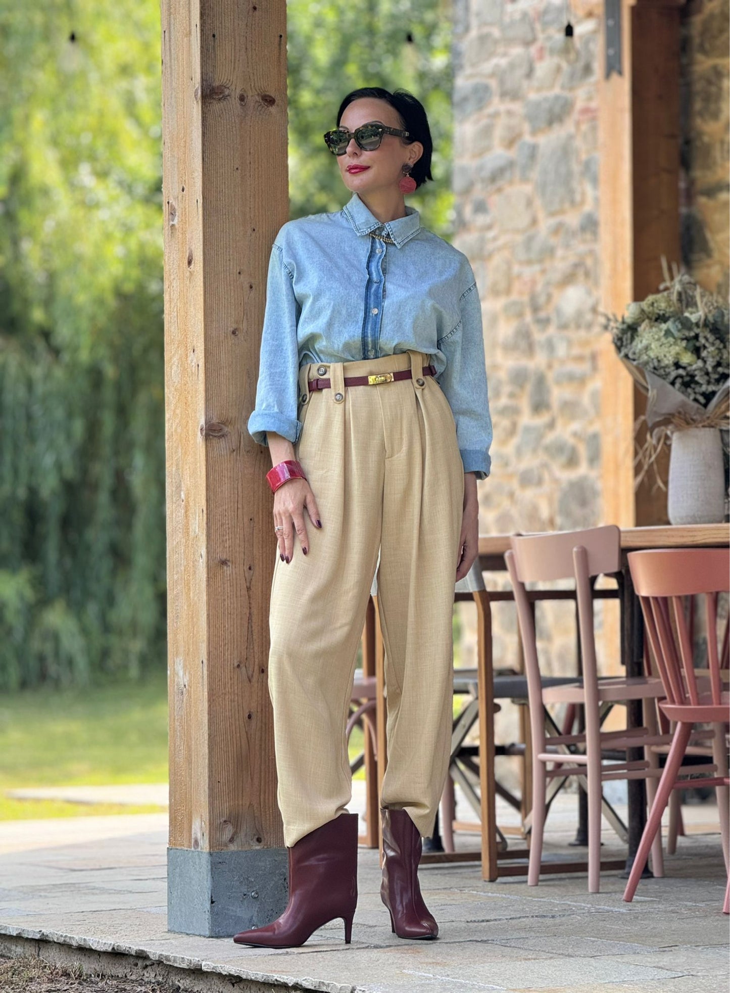 Harvest jeans blouse