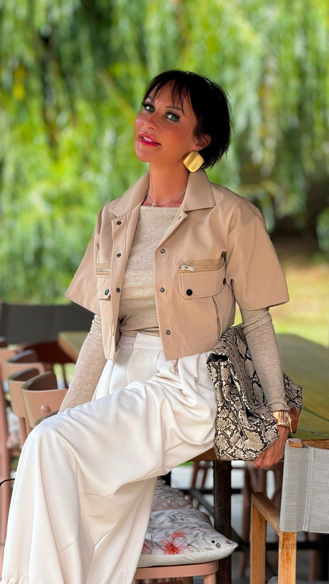 Jacket Evita camel