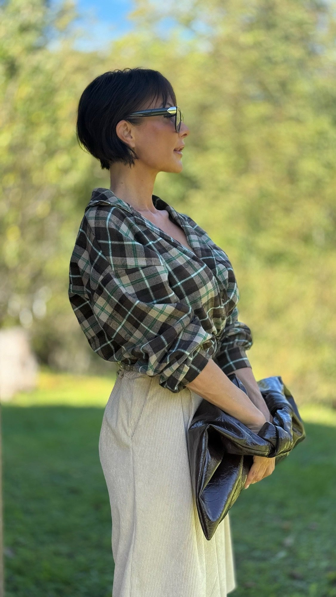 Blouse Sali tartan woods