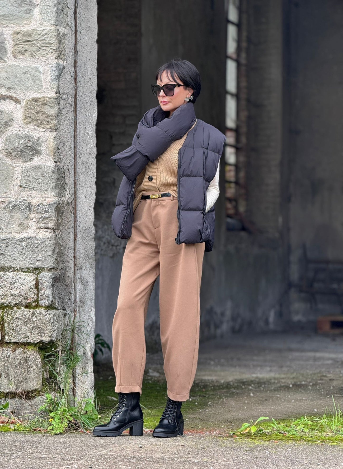 Puffer + scarf Rachel