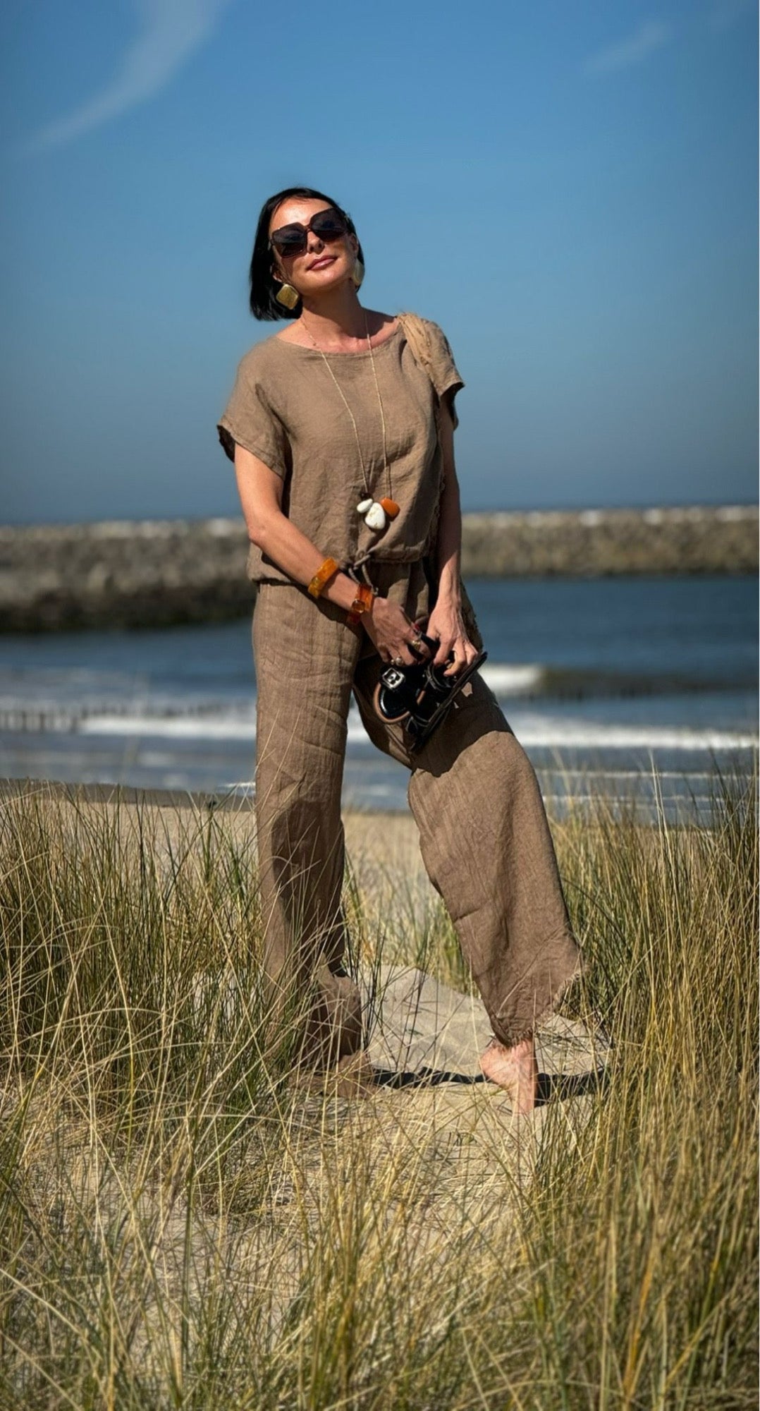 Blouse Ina Corda camel