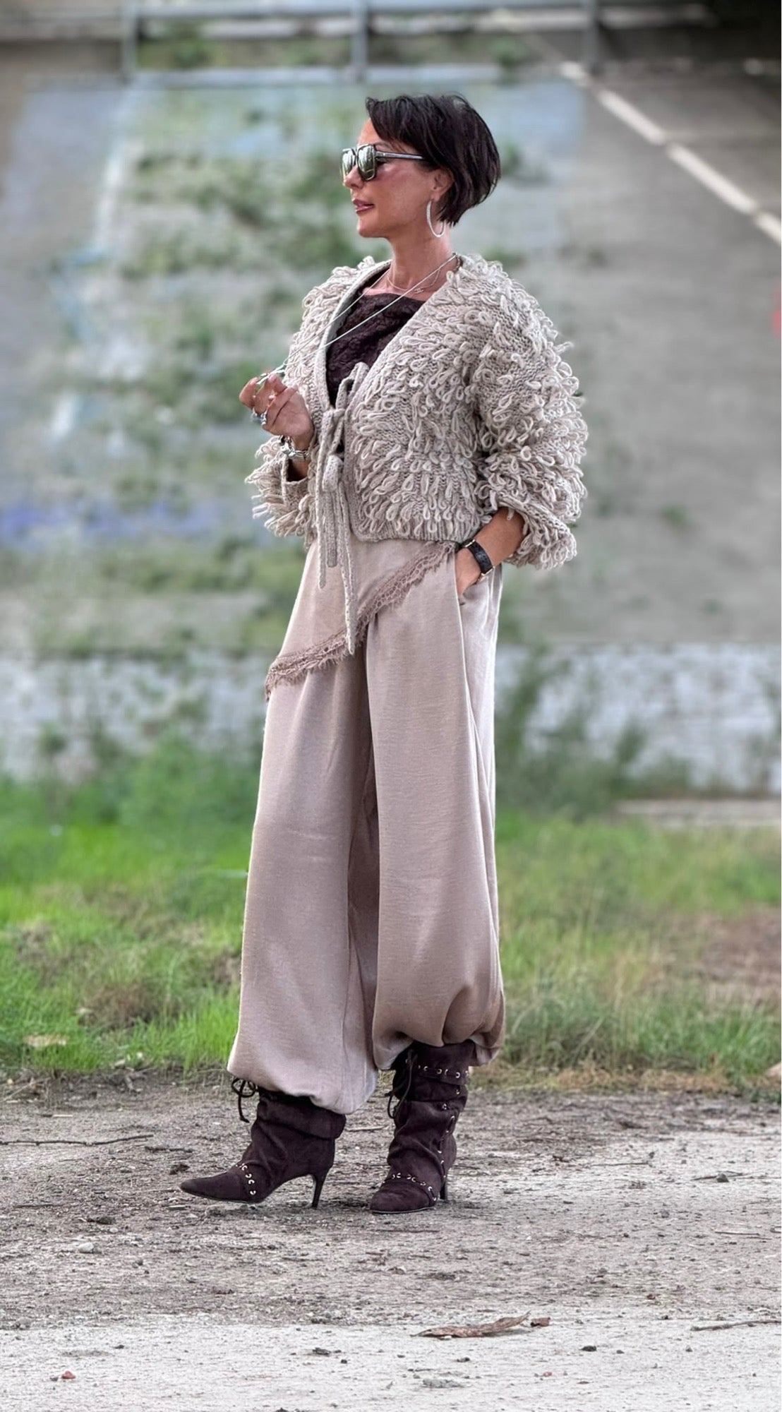 Pants Donna sand