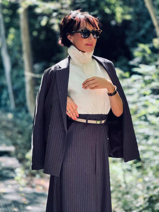 Blazer Liv striped black