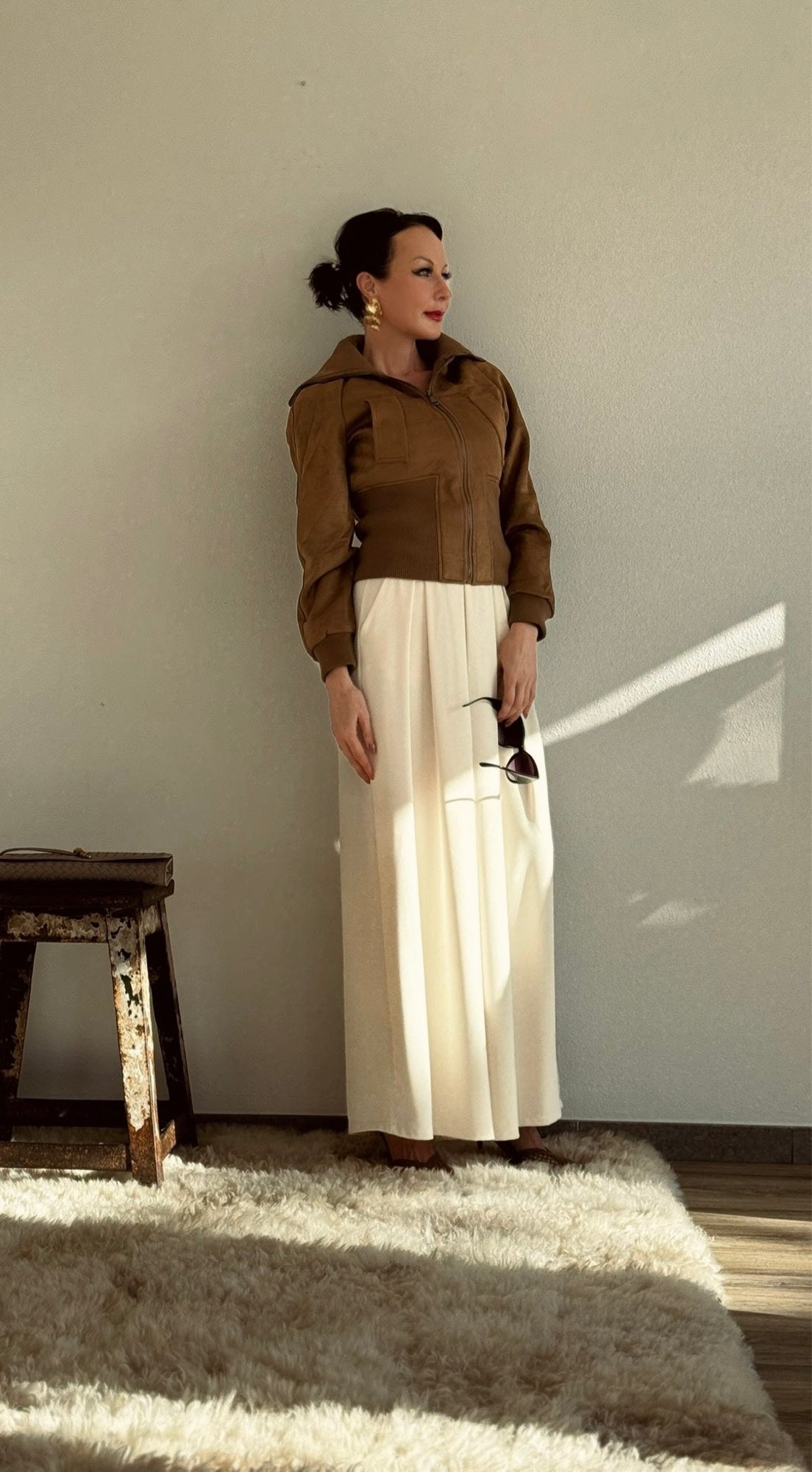 Bomber Virginie daim