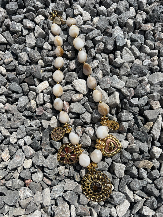 Chain Flowered charms