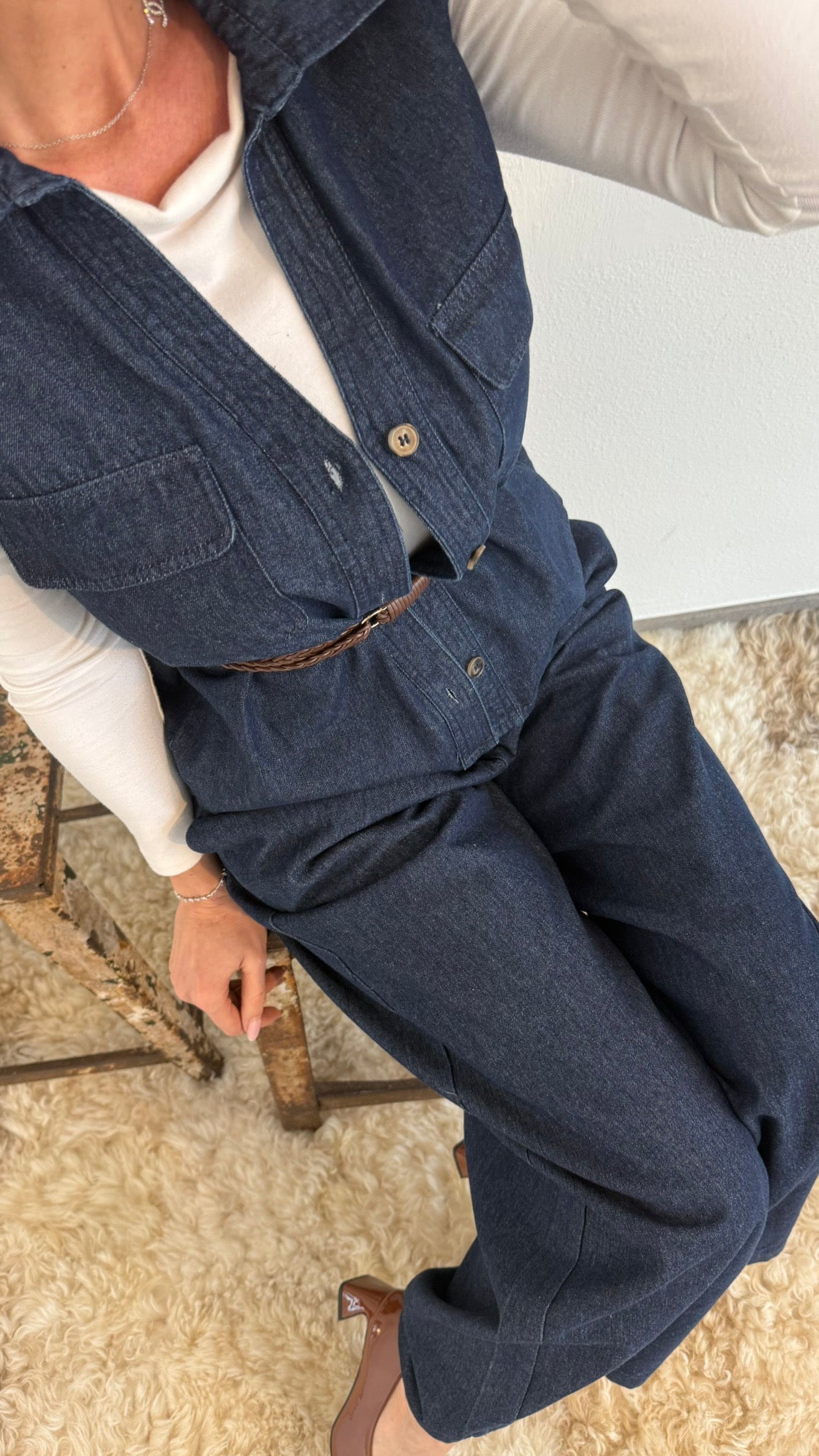 Pantalon Jill jean bleu foncé