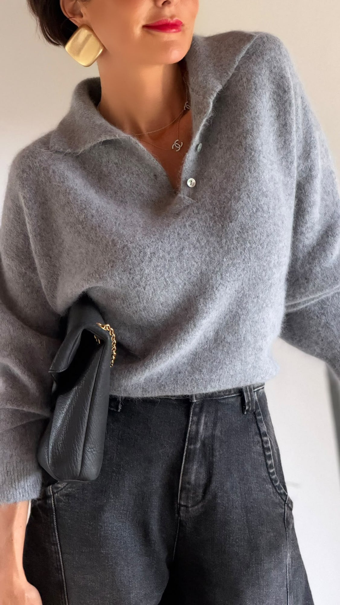 Pull Polo grey