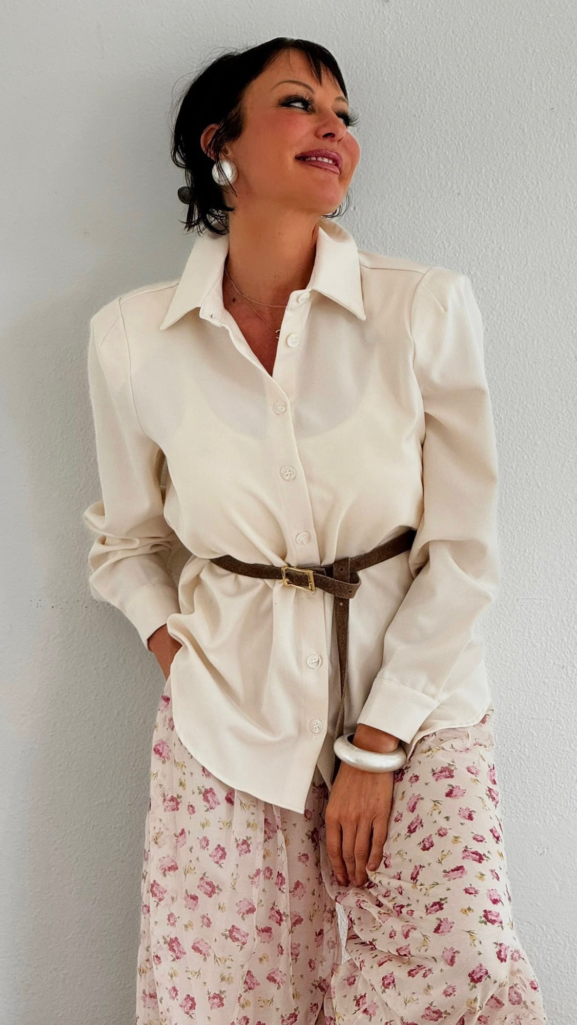Blouse Justine uni cream