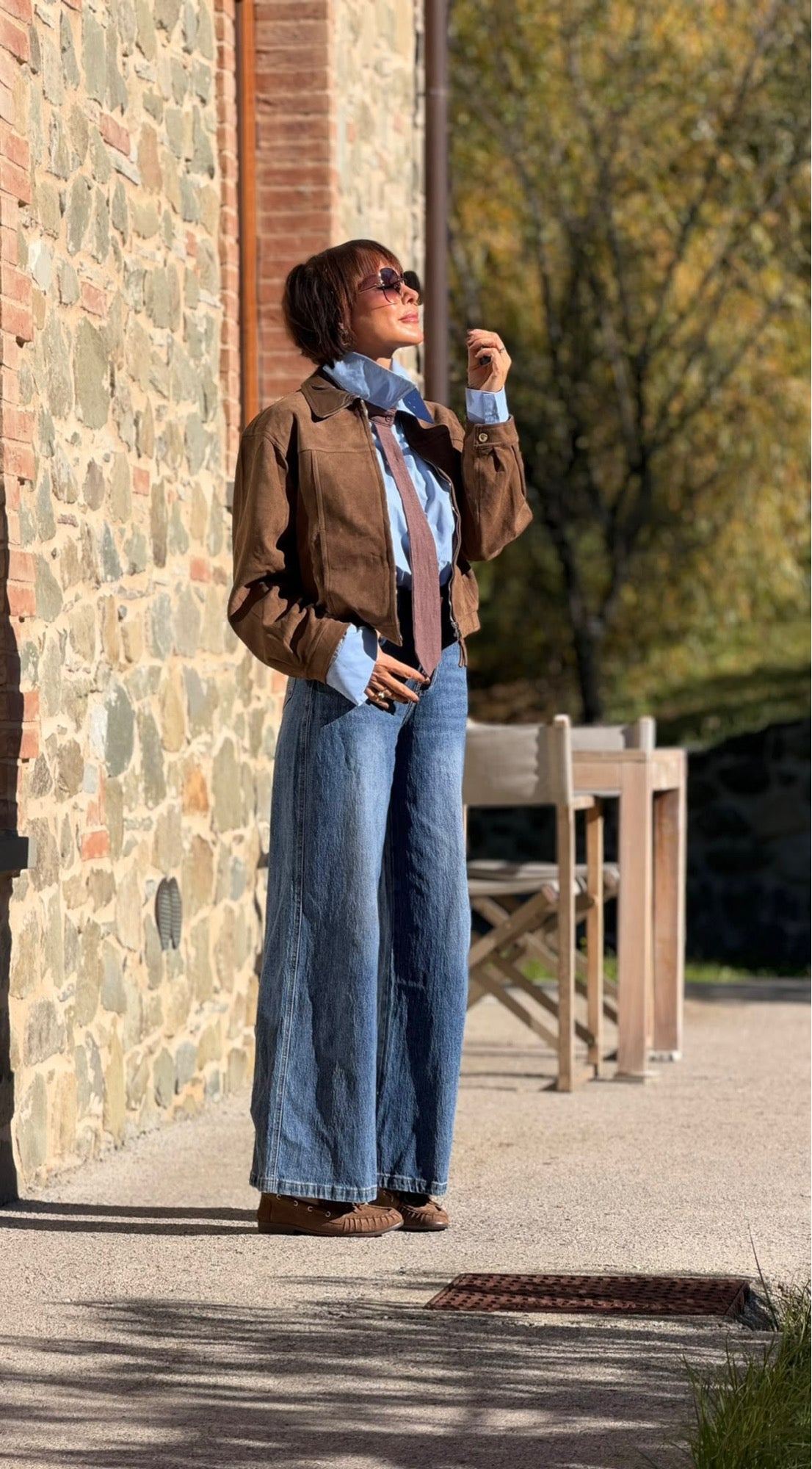 Jacket Leah daim look