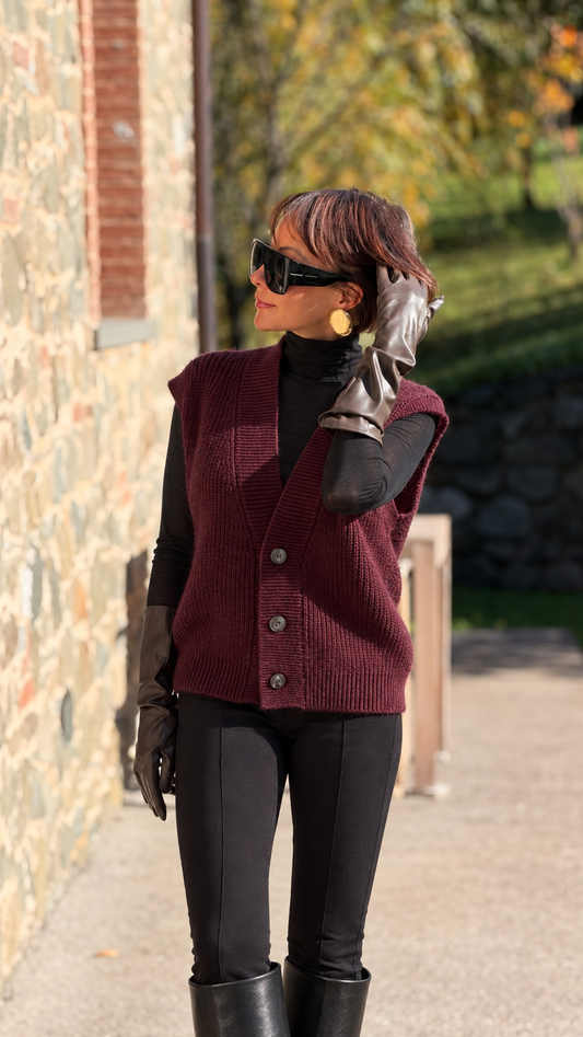 Cardigan zm burgundy