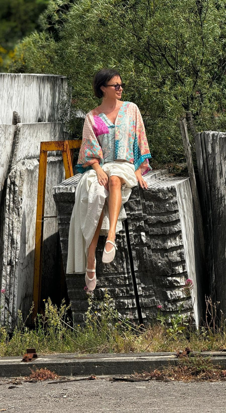 Kimono Amauri azur