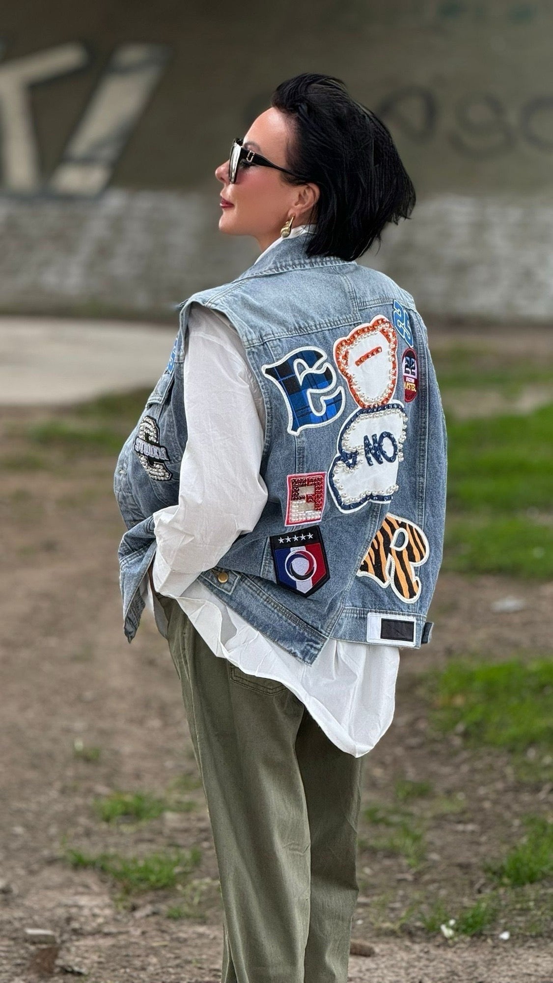 Jacket Leyla patched