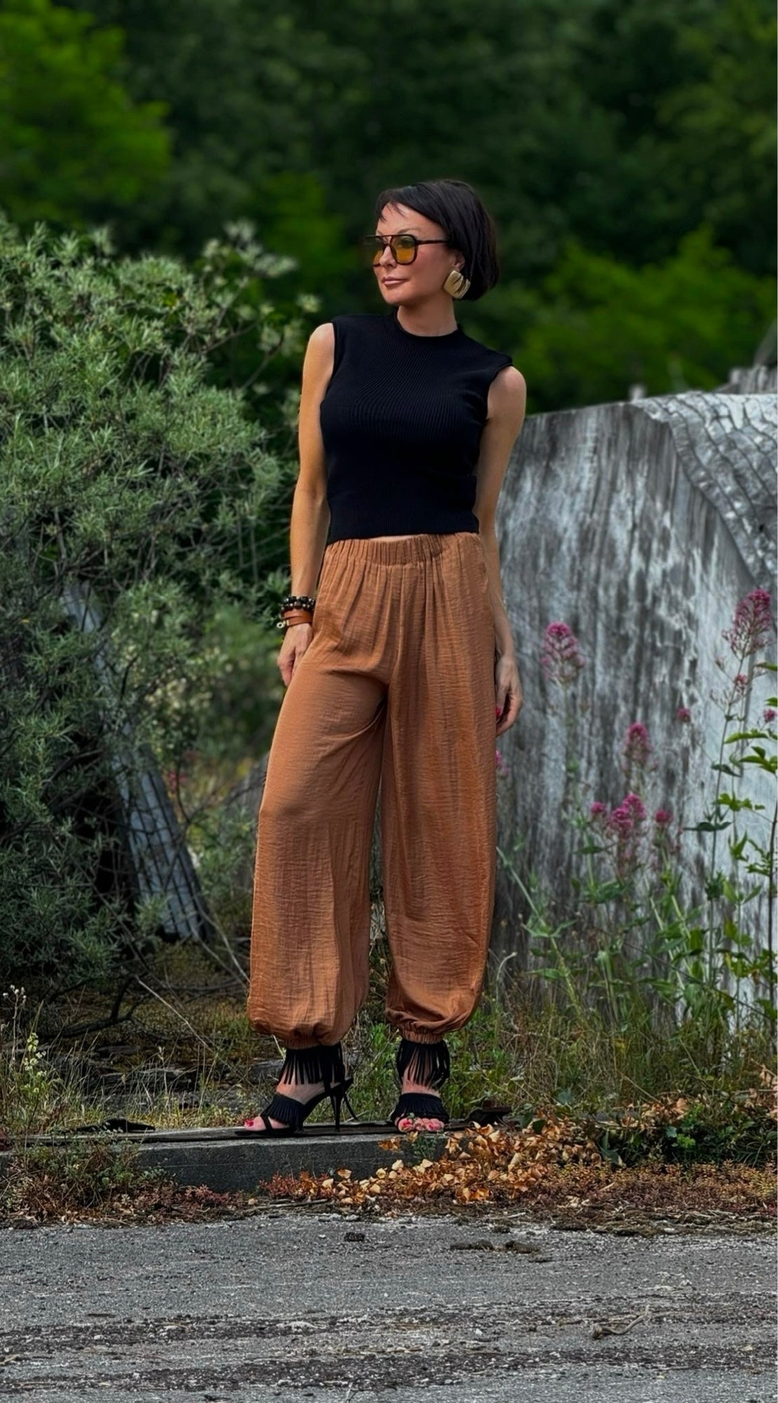 Top Claire uni black