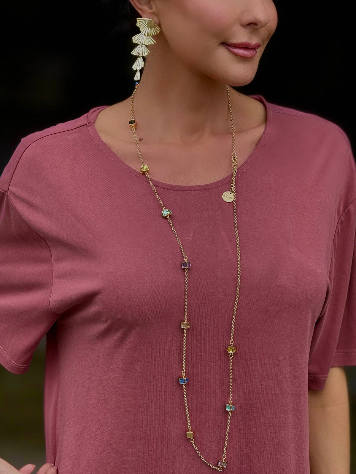 Robe pull brique