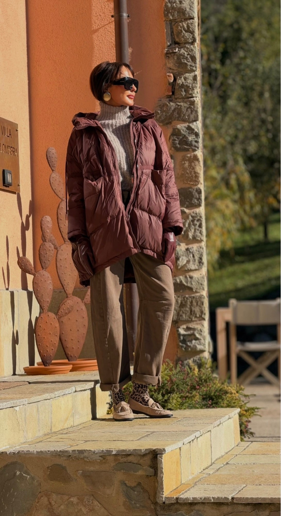 Coat duck choco