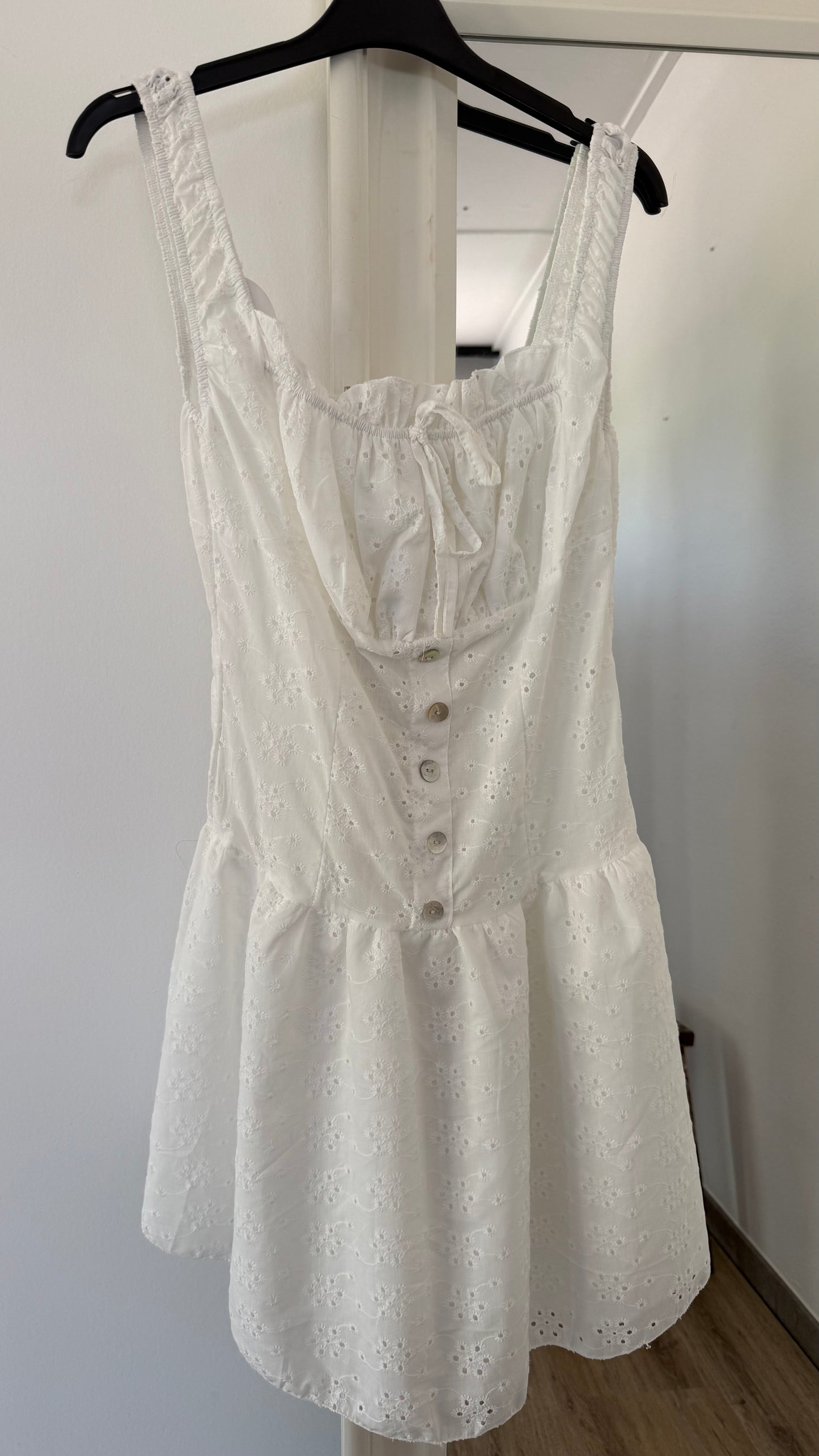 Dress fiona broderie white