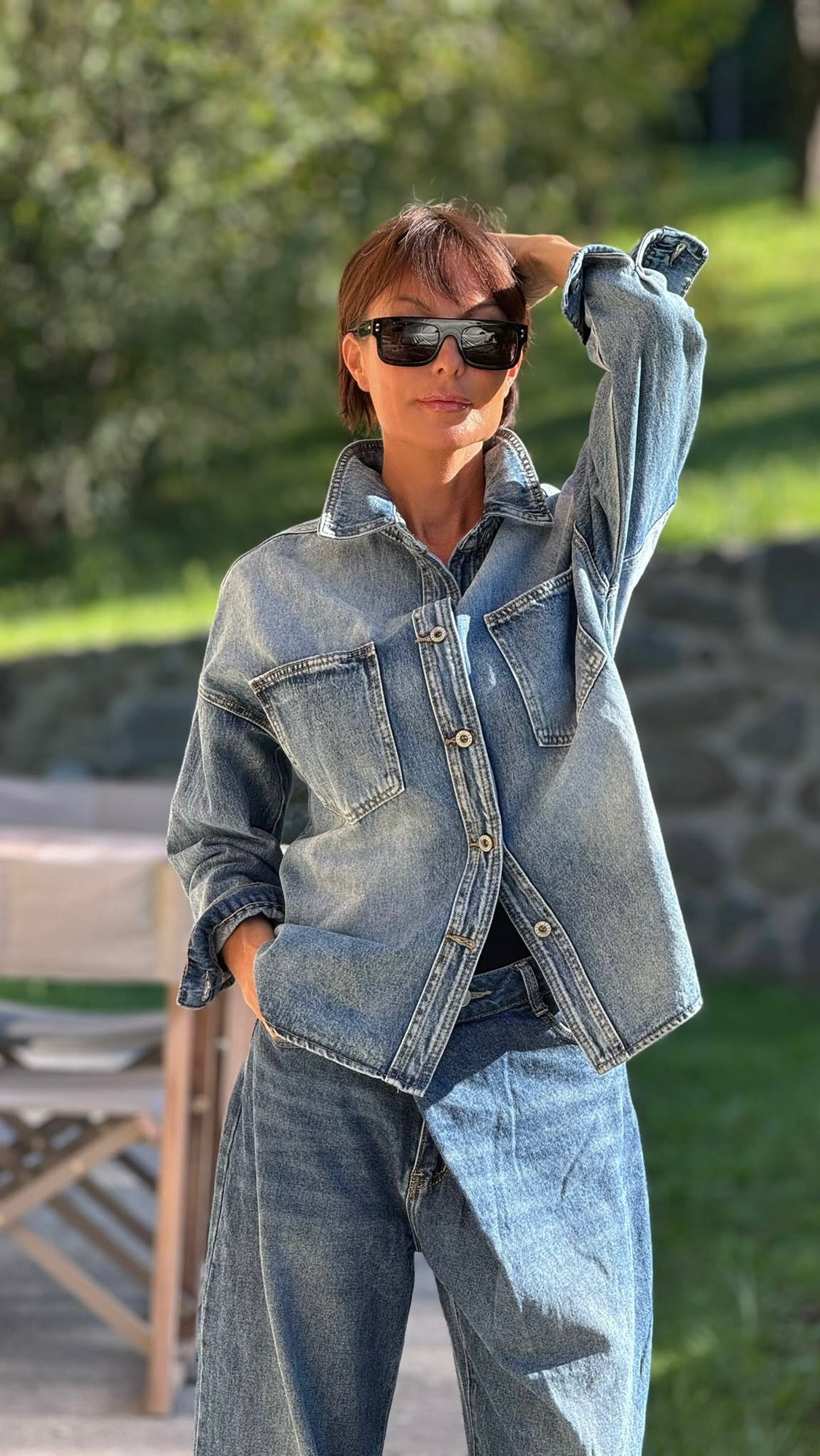 veste en jean Isola