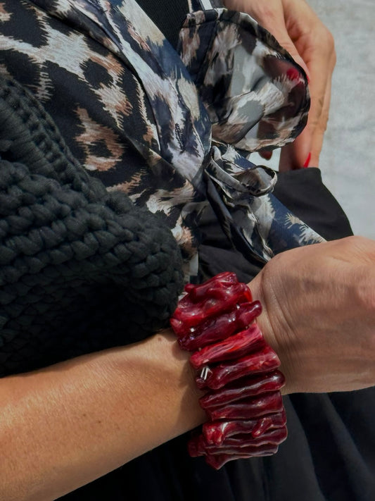 Bracelet coral red