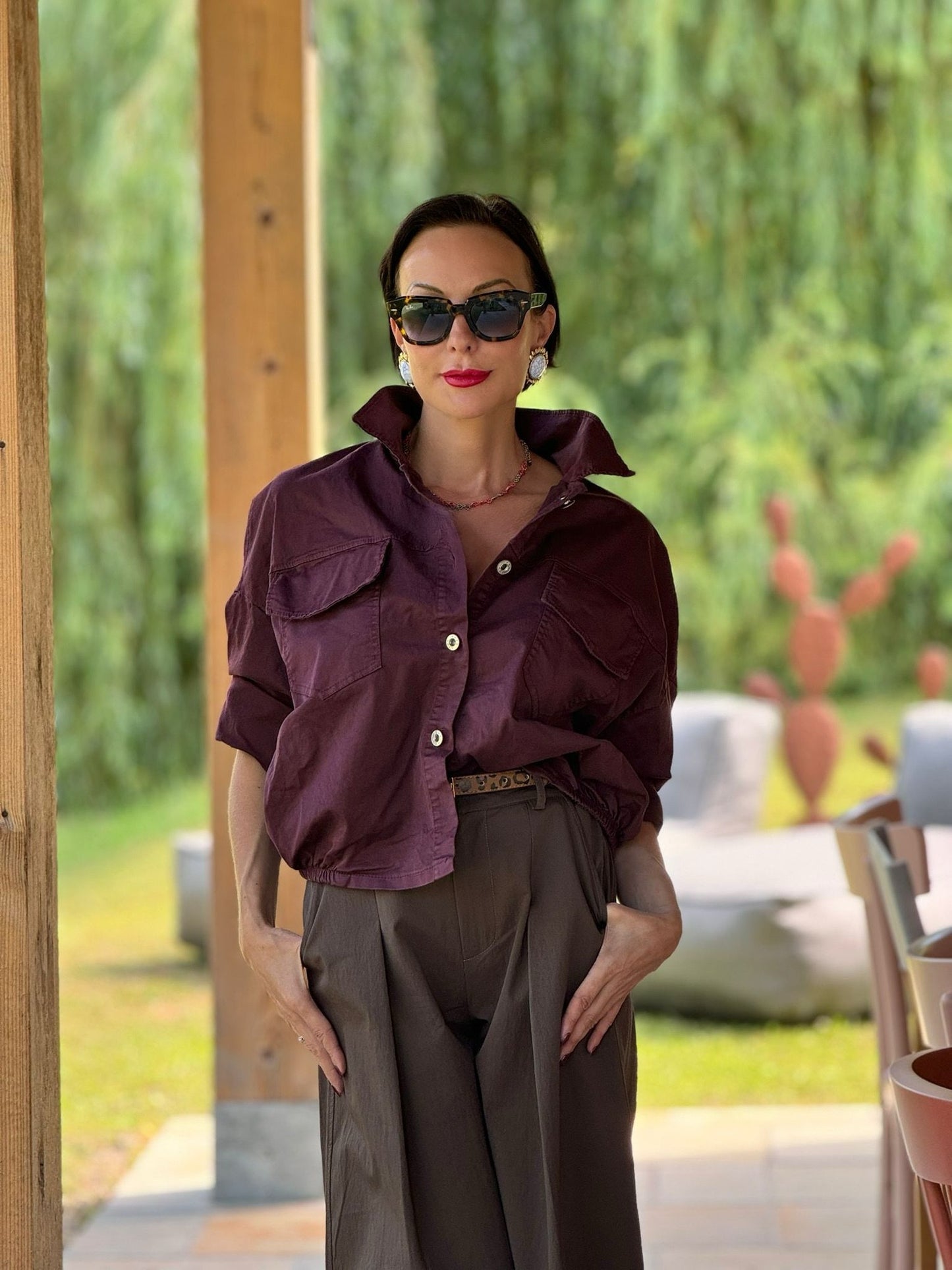 Jacket Forest burgundy