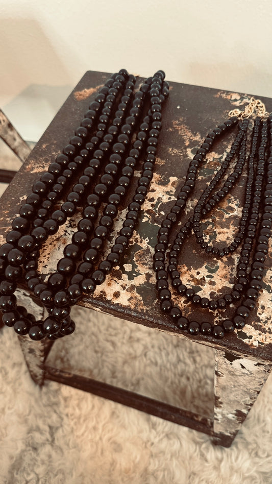 Chain maxi woods black